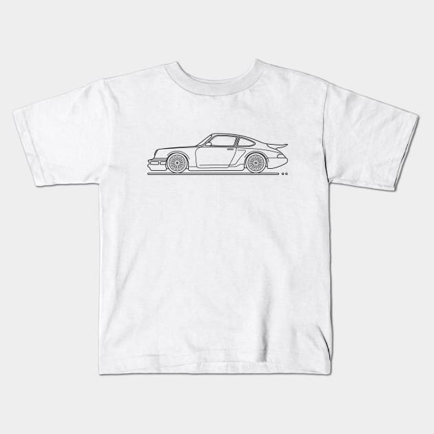 Retro Car 964 b Kids T-Shirt by garistipis